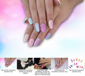 Kawaii gel nail