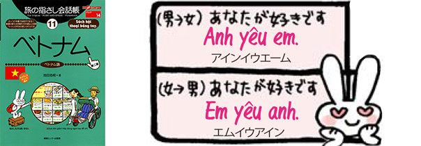 世界の言葉ベトナム語あなたが好きです