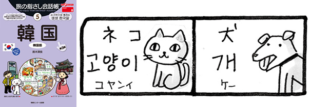 世界の言葉 韓国語 猫・犬