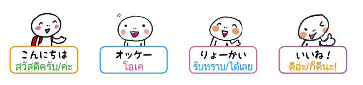 LINEスタンプ　指さし会話 タイ語